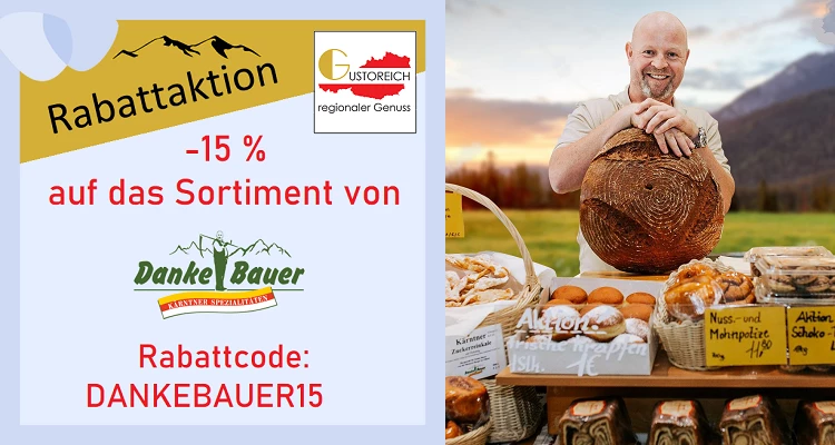 Danke Bauer 15 % Rabatt 20.10.2023 - 31.10.2023